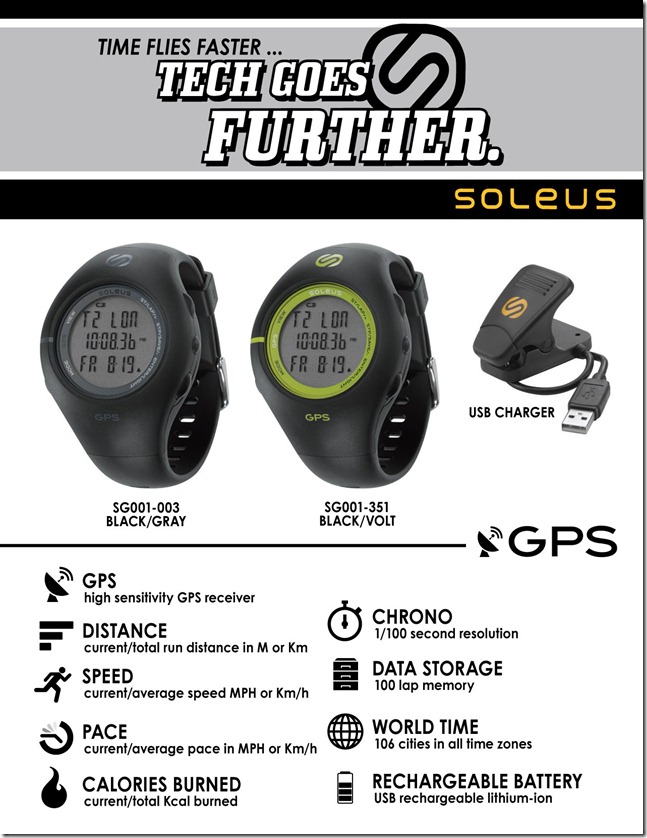 The Soleus GPS 1.0 Digital Sport Running Watch Little Running Teacher