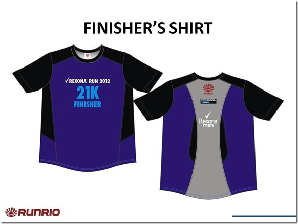 Rexona Run Finisher's shirt