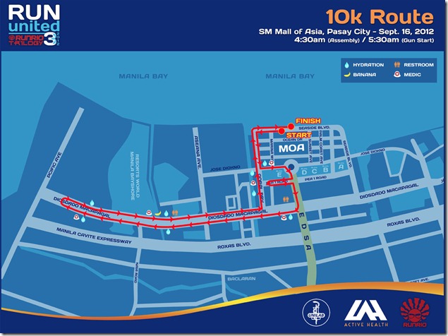 Run United 3 2012 10k Route