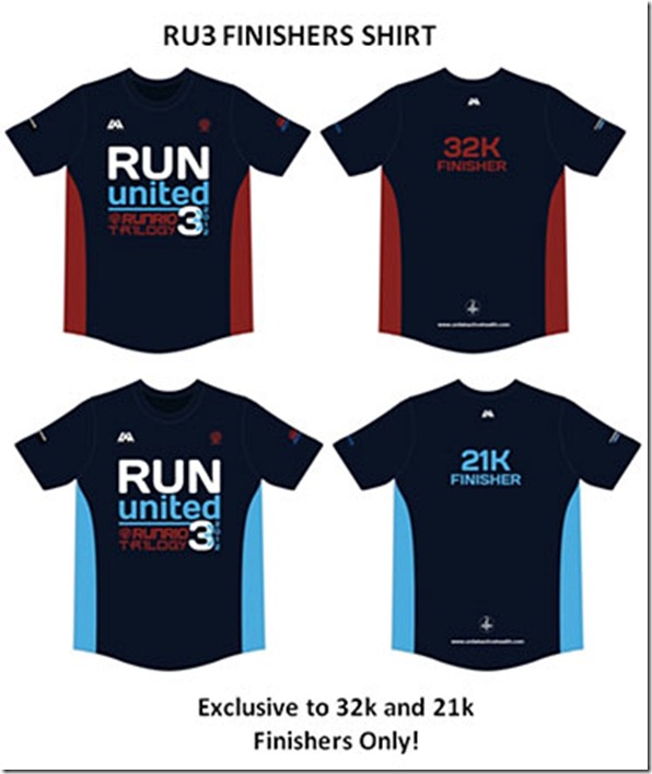 Run United 3 2012 Finishers Shirt