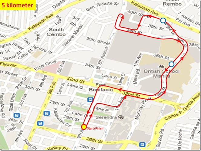 Ensure to Endure 5km route