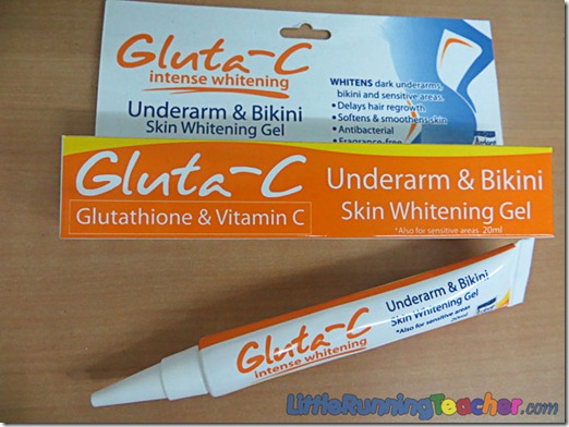 Experimenting with Gluta-C Underarm and Bikini Whitening Gel