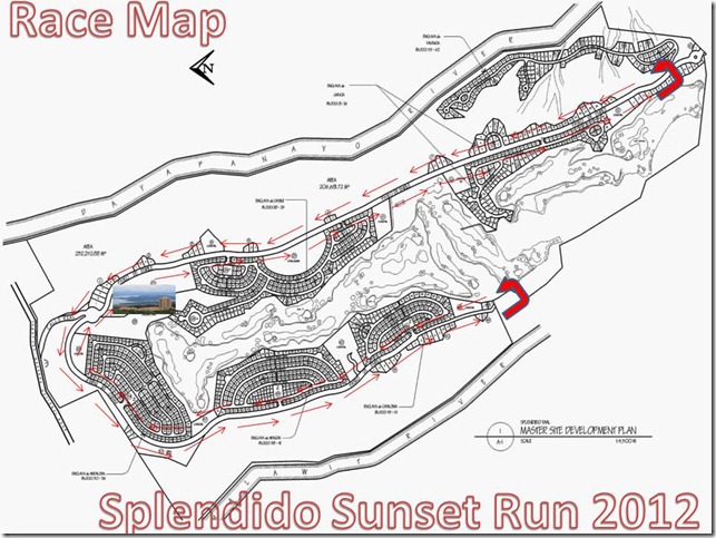 Race Map Splendido Sunset Run December 8, 2012