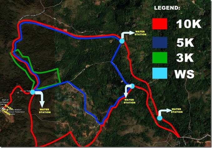 Waldorf Trail Run race route