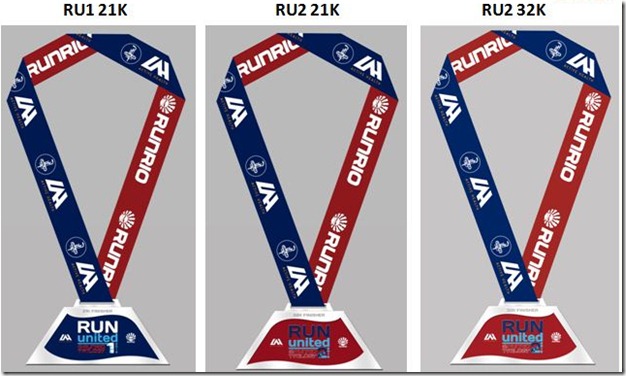 Run United 2013 Finisher's Medals