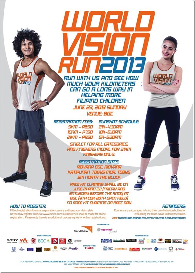 World Vision Run poster