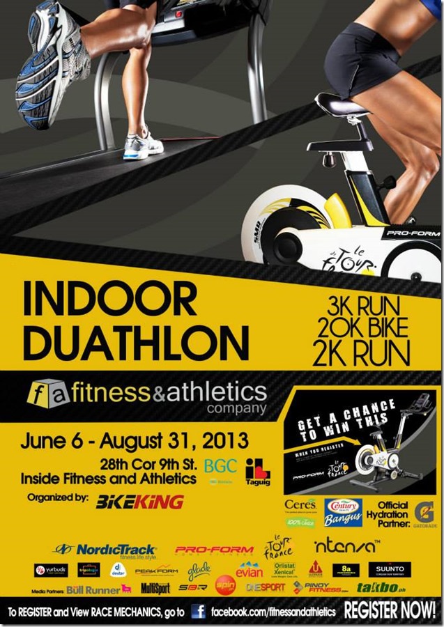 Indoor duathlon poster