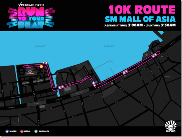 Rexona Run 2013 10k route