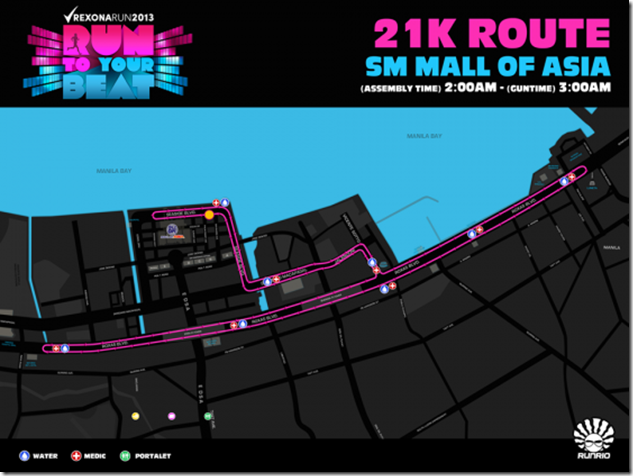Rexona Run 2013 21k route