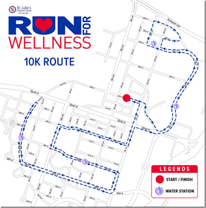 St. Lukes Run for Wellness 10k route (01)