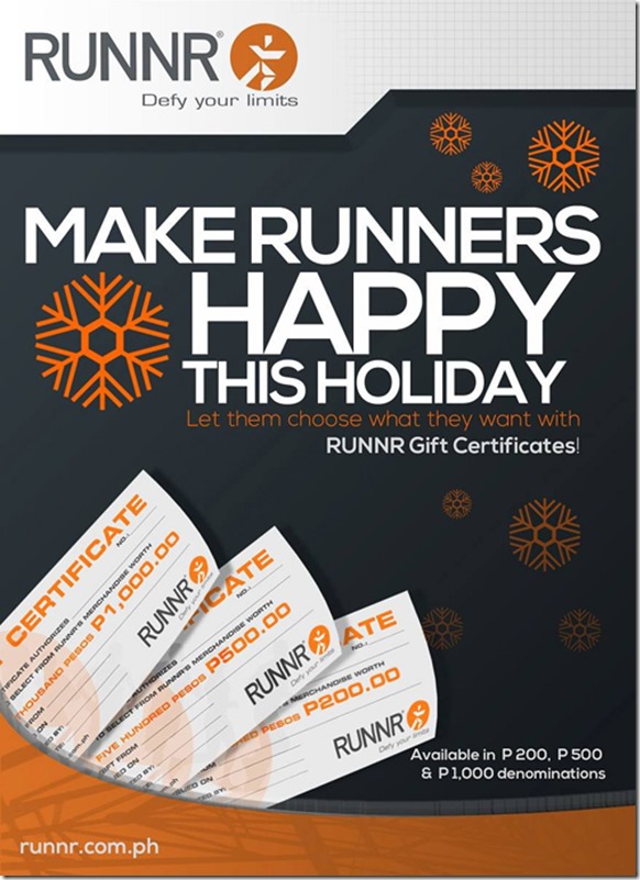 RUNNR GIFT CERTIFICATE