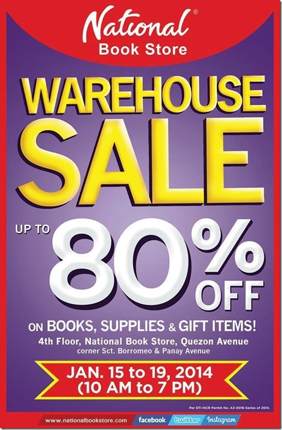 National Bookstore warehouse Sale