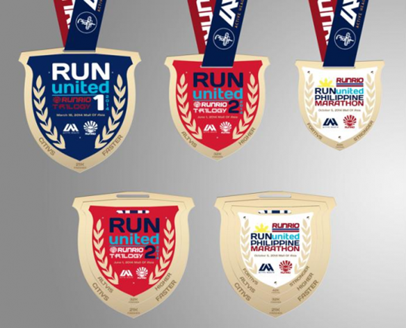 Run United Trilogy Medals