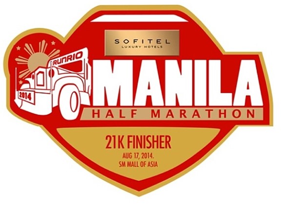 Sofitel Manila Half Marathon 21k medal