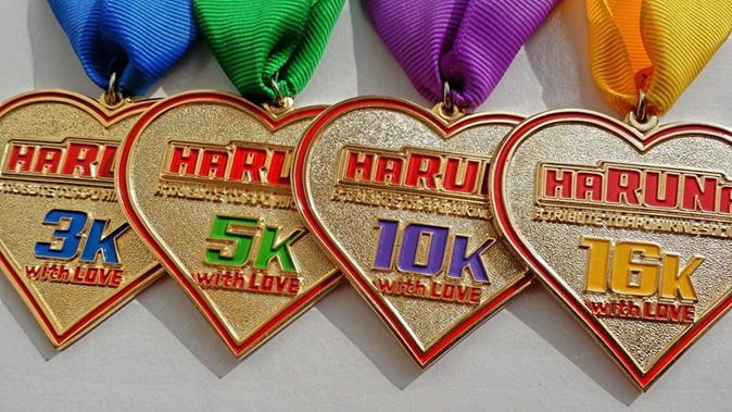 Actual 24Karat Gold Plated Heart Shaped Medals