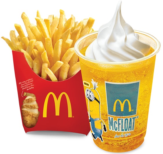 Minions Medium Fries 'N McFloat Combo