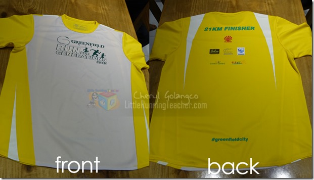 Greenfield City Run 2015 finishers shirt
