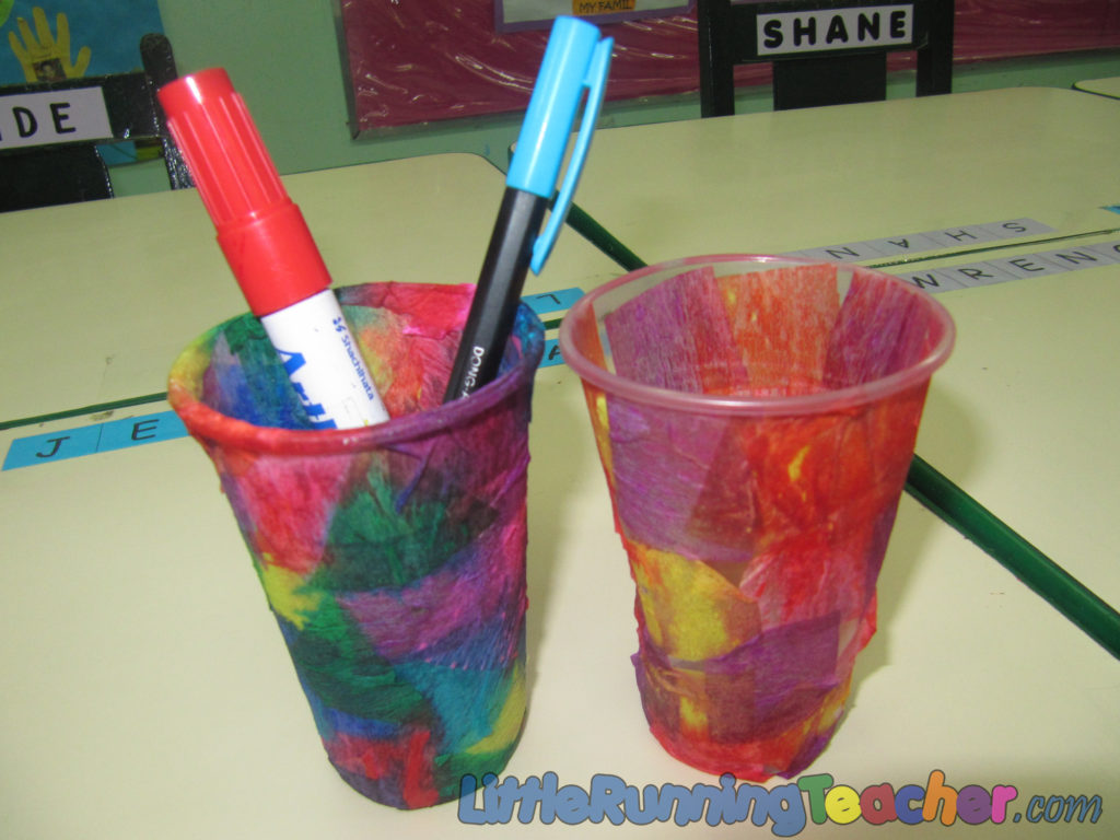 Plastic Cup Decor « Little Running Teacher