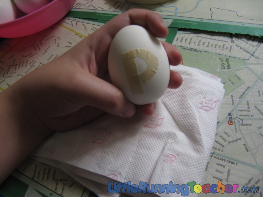 Painting Eggs with Food Coloring for Easter « Little Running Teacher