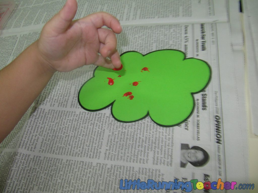Finger Paint Cherry Tree Pop Art « Little Running Teacher