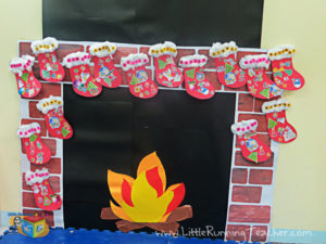 Classroom Fireplace Decor for Christmas « Little Running Teacher